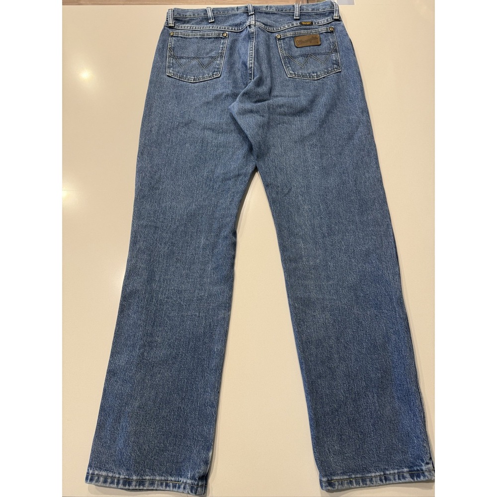 Wrangler Cowboy Cut 13MGSHD Men's Jeans Blue Denim Regular Fit 35x32 Straight